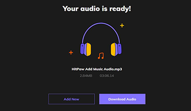 add song to audio